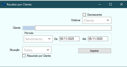 relat receber cliente